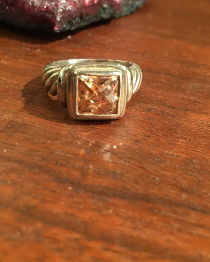 Sterling silver fancy stone  ring