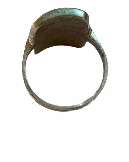 Vintage sterling silver 925 Egyptian  bird  Heiroglyphic symbol ring egypt