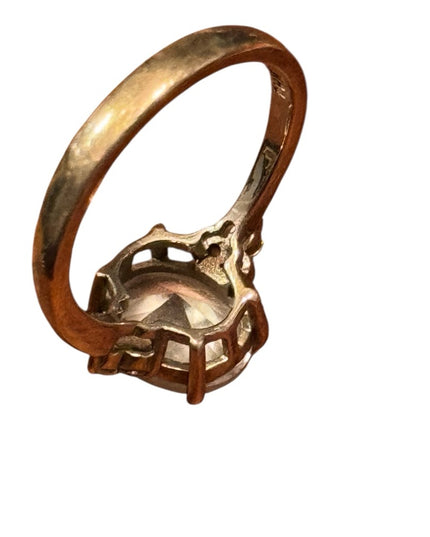 Sterling Silver Oval-Cut Cz 925 Ring