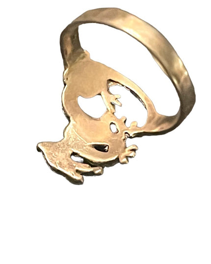 Sterling silver 925 SRT Etched dragon ring Fantasy design