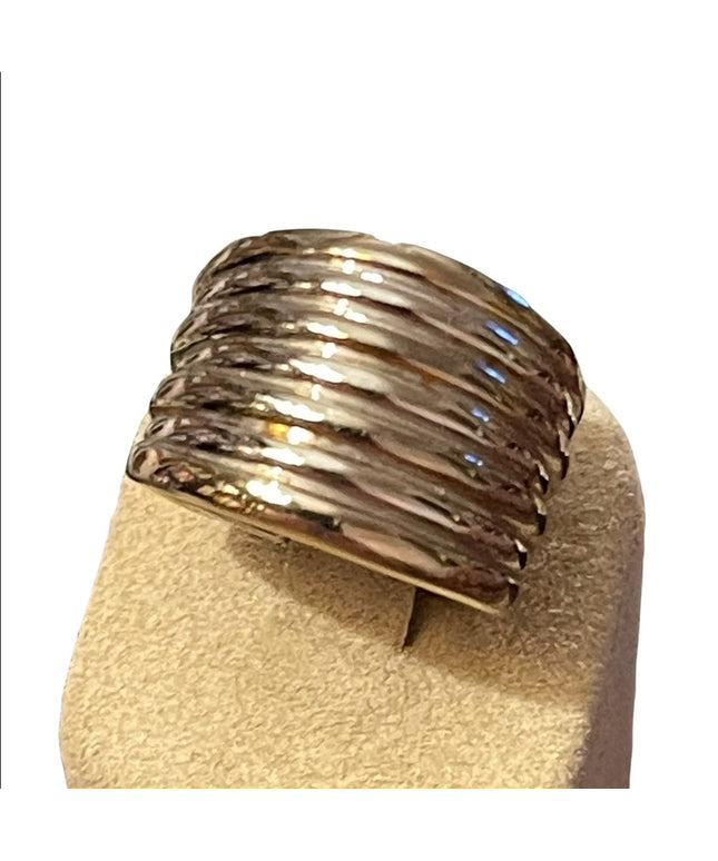 Sterling silver 925 wide band chunky ring