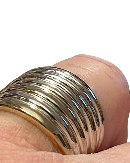 Sterling silver 925 wide band chunky ring
