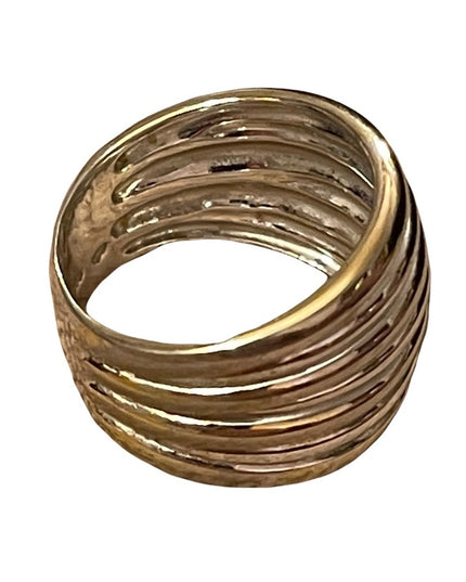Sterling silver 925 wide band chunky ring