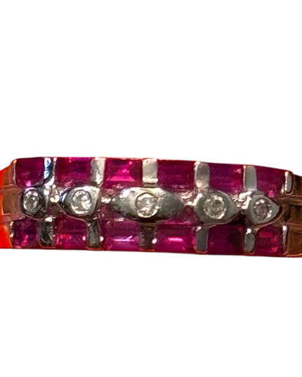 Sterling Silver 925 Pink Ruby Women's Ring