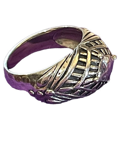 Silpada Sterling silver 925 domed fancy design ring