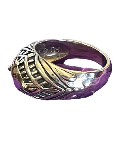 Silpada Sterling silver 925 domed fancy design ring