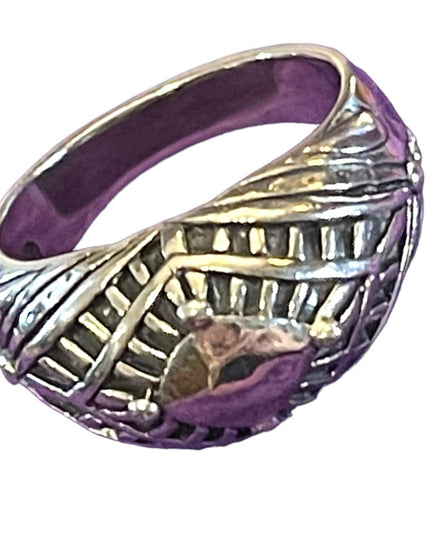 Silpada Sterling silver 925 domed fancy design ring