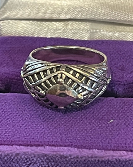 Silpada Sterling silver 925 domed fancy design ring