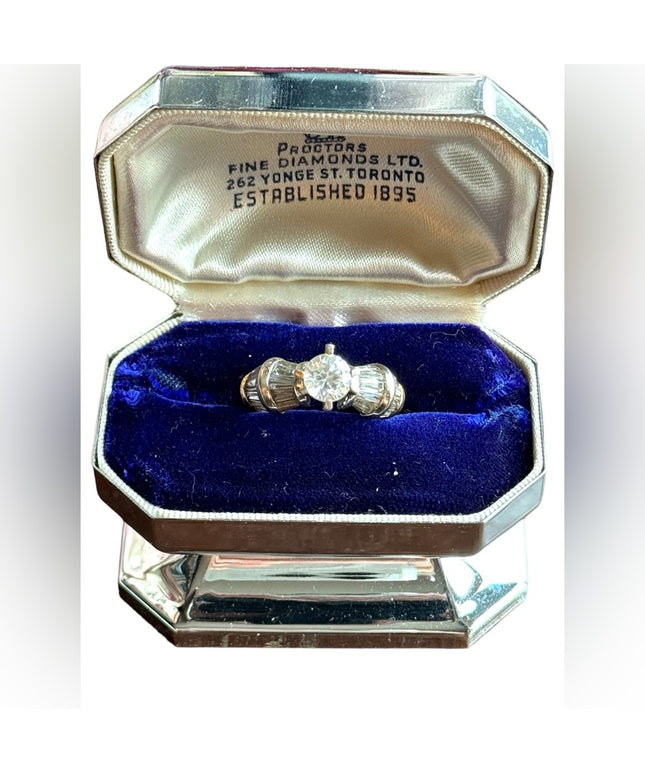 Sterling silver 925 gold plated engagement ring CZ band