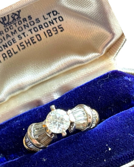 Sterling silver 925 gold plated engagement ring CZ band