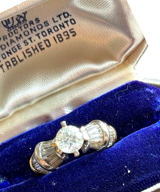 Sterling silver 925 gold plated engagement ring CZ band