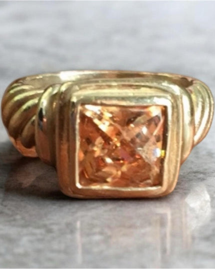 Sterling silver fancy stone  ring