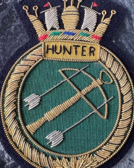 Set of 4 Vintage Military Embroidered Squadron Patches - Hunter Skeena 410