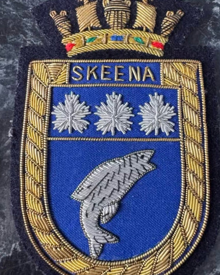 Set of 4 Vintage Military Embroidered Squadron Patches - Hunter Skeena 410