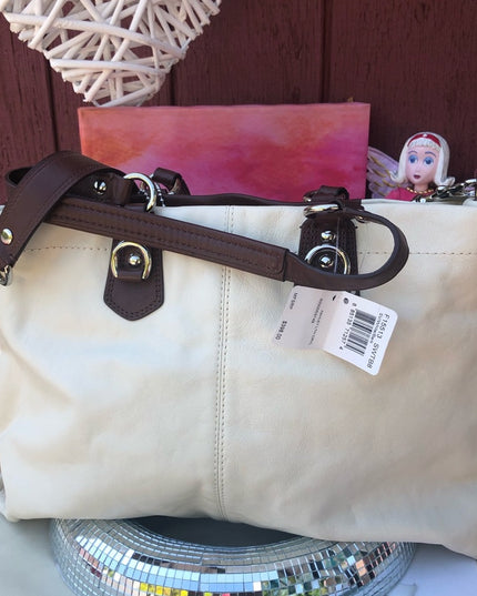 NWT Coach Leather F15513 Cream shoulder hobo bag purse