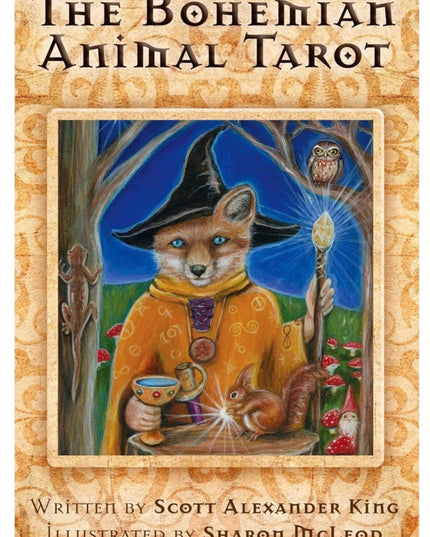Bohemian Animal Tarot Deck - Orange & Blue Artwork NEW IN BOX UNOPENED