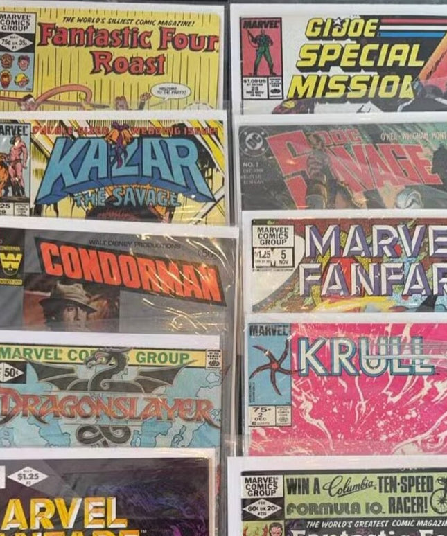 Vintage Lot of Comic Books x10 pcs
