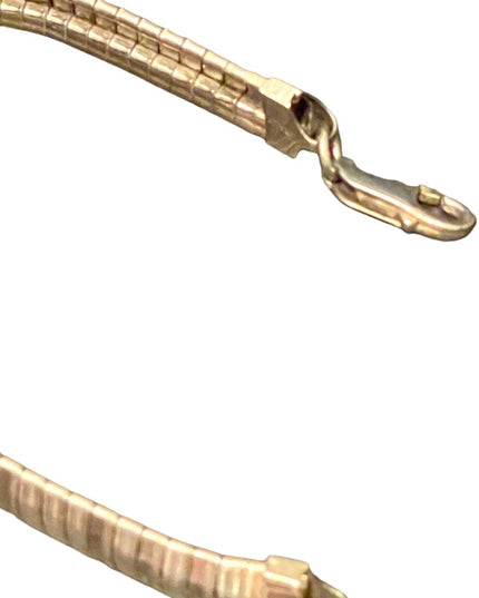 Sterling silver 925 Italy Lovely Heavy articulated modernist Snake bracelet