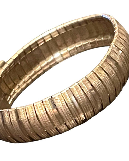 Sterling silver 925 Italy Lovely Heavy articulated modernist Snake bracelet