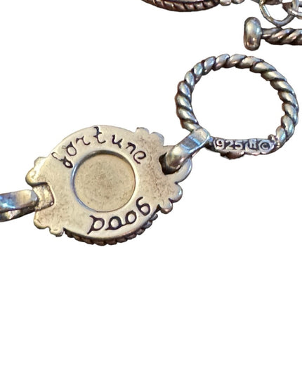 Carolyn Pollack .925 Silver MOP Turquoise Purity Promise Good Fortune Bracelet