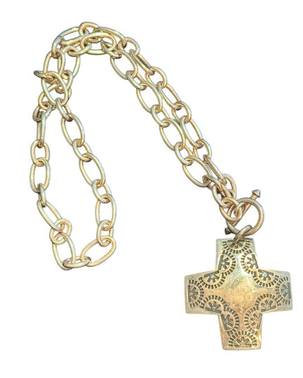 Vintage Sterling Silver 925 Silpada Cross Pendant Viturosity Necklace