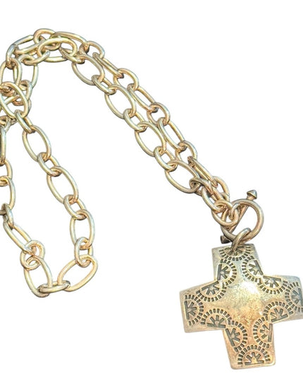 Vintage Sterling Silver 925 Silpada Cross Pendant Viturosity Necklace