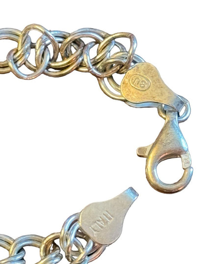 Sterling ailver 925 Italy link bracelet 7”