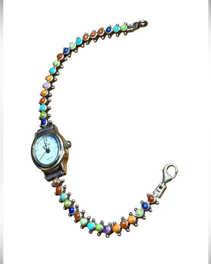 Peyote Bird Santa Fe NM Genuine stone sterling silver 925 watch native american