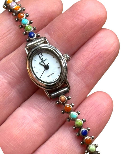 Peyote Bird Santa Fe NM Genuine stone sterling silver 925 watch native american