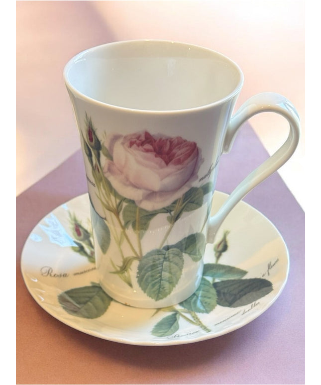 Redoute Roses Roy Kirkham Coffee Cup & Saucer Set