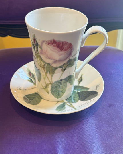 Redoute Roses Roy Kirkham Coffee Cup & Saucer Set