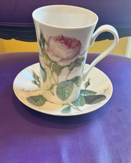 Redoute Roses Roy Kirkham Coffee Cup & Saucer Set