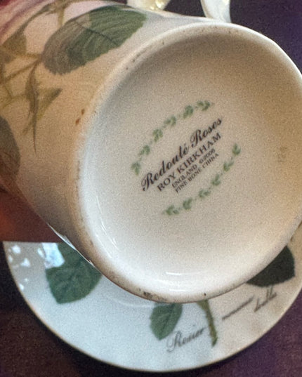 Redoute Roses Roy Kirkham Coffee Cup & Saucer Set