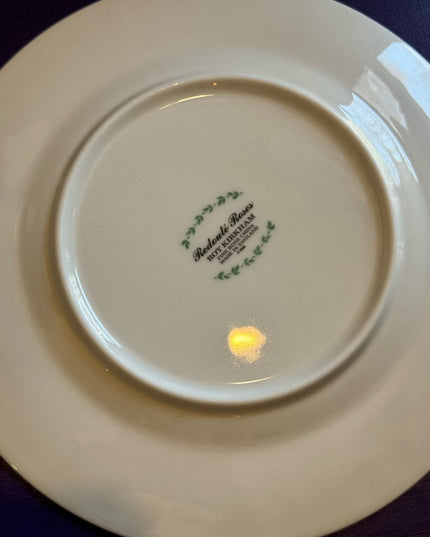Retoute Roses Roy Kirkham Dessert Plate 8.25” LN