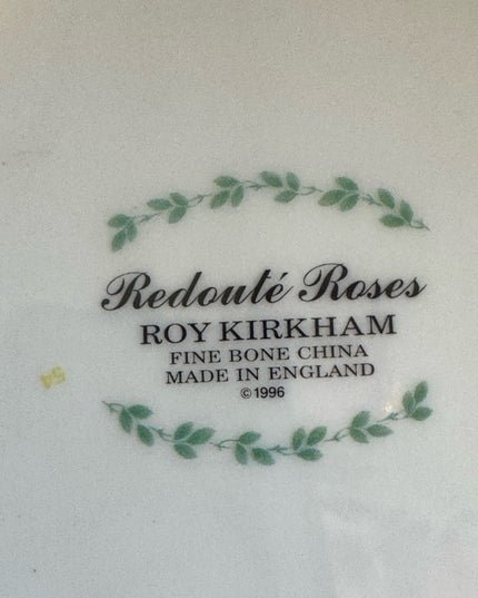 Roy Kirkham Redoute Roses Dessert Platter  Serving Tray 12x8” LN