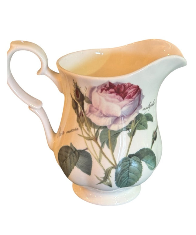 Redoute Roses Roy Kirkham Water Milk Jug 5”
