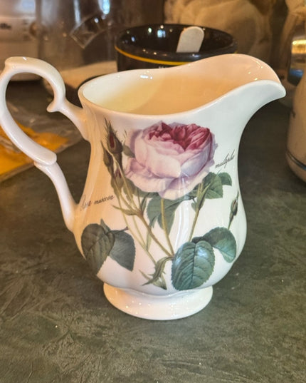 Redoute Roses Roy Kirkham Water Milk Jug 5”