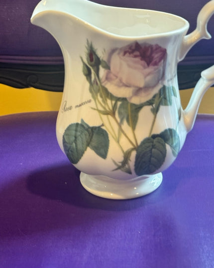 Redoute Roses Roy Kirkham Water Milk Jug 5”
