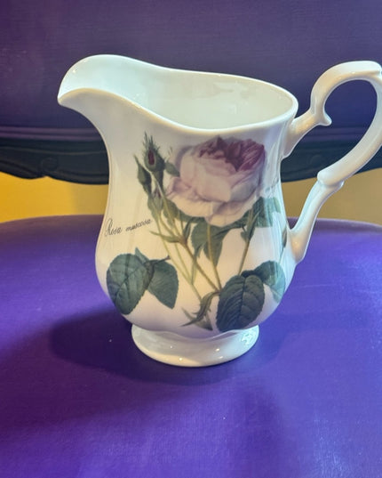 Redoute Roses Roy Kirkham Water Milk Jug 5”