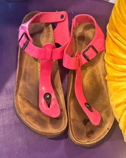 Birkenstock Rare Kairo Pink Fuscia T-Strap Thong Sandals