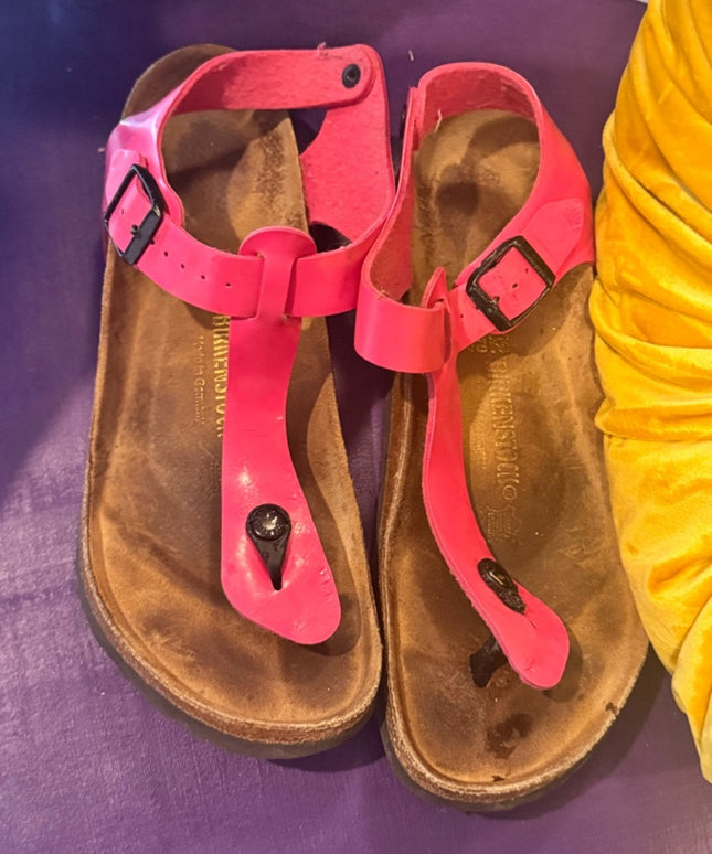 Birkenstock Rare Kairo Pink Fuscia T-Strap Thong Sandals