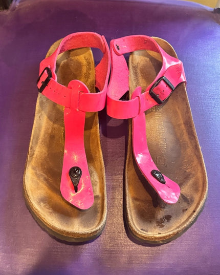 Birkenstock Rare Kairo Pink Fuscia T-Strap Thong Sandals