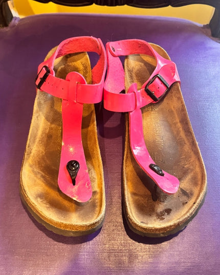 Birkenstock Rare Kairo Pink Fuscia T-Strap Thong Sandals