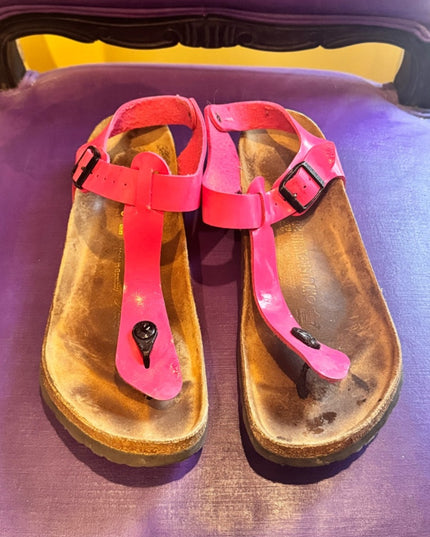 Birkenstock Rare Kairo Pink Fuscia T-Strap Thong Sandals