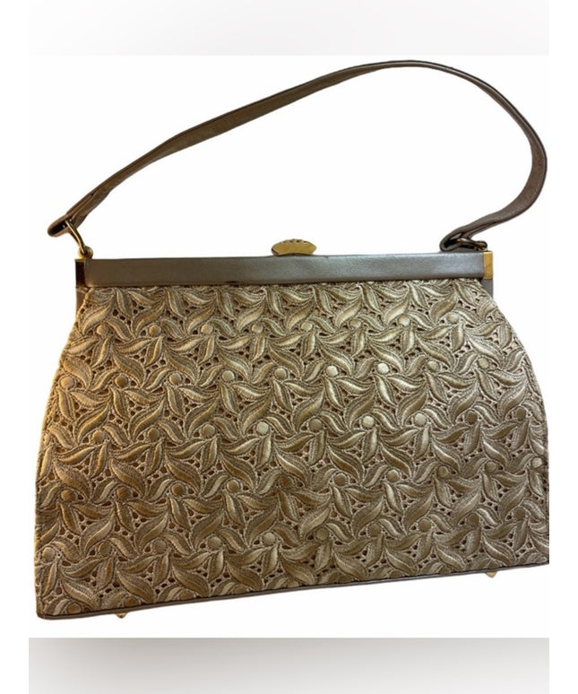 Vintage c1940s - 1950s Purse 👛 cream color Jackie Oh purse handbag