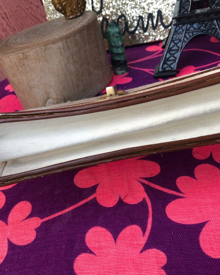 - Vintage 1960s Calf Hair Clutch purse leather