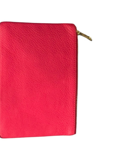 Fossil Red pebbled Leather Small Clutch