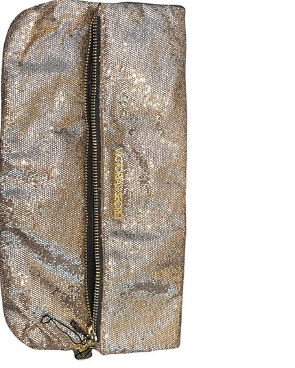NWOT Victoria Secret gold sparkle glitter clutch