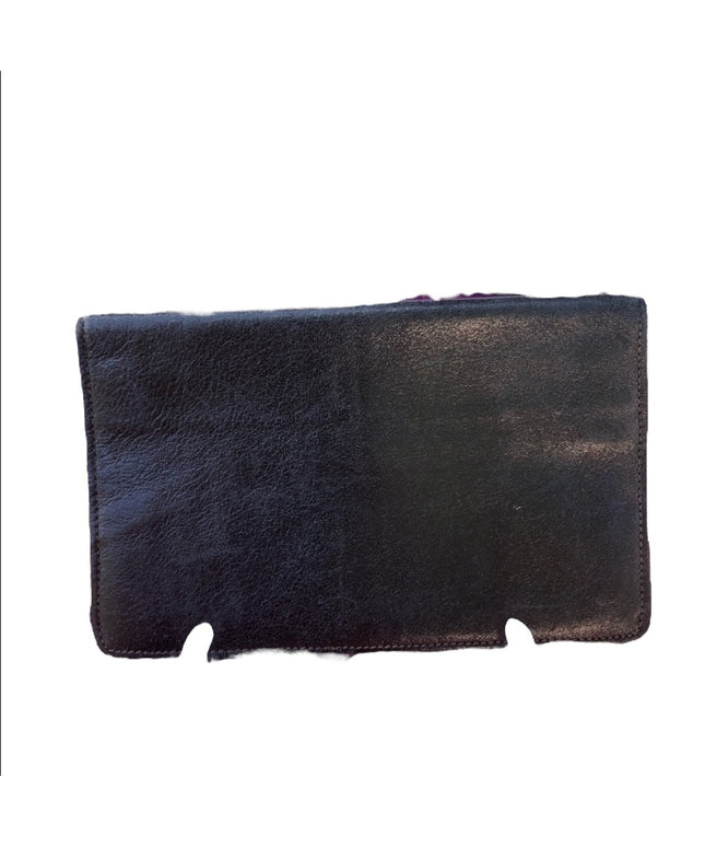 Vintage England black leather soft supple wallet