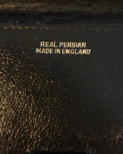 Vintage England black leather soft supple wallet